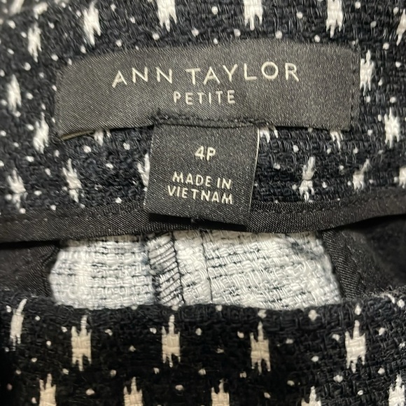ANN TAYLOR Black And White Pants - Picture 7 of 9